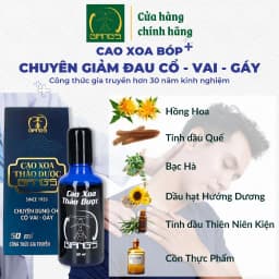 Thumbnail Cao Xoa Bóp Thảo Dược GIANG'S ( Xanh 50ml ) - Hỗ trợ chuyên cho vùng đau nhức mỏi cổ vai gáy 4