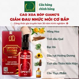 Thumbnail Cao Xoa Bóp Thảo Dược GIANG'S ( Đỏ 50ml ) - Hỗ trợ cải thiện các vấn đề về cơ xương khớp 3