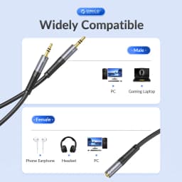 Thumbnail Cáp Âm Thanh ORICO 3.5 Mm 2 TRONG 1 Nam Đến 2 Cổng Nữ Aux Adapter Cáp Mic Âm Thanh Y Bộ Chia Cáp Âm Thanh Nối Dài Bộ Chia 3