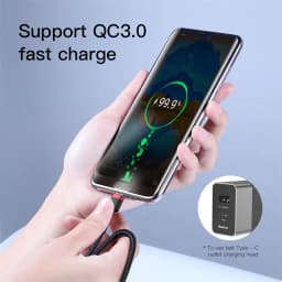 Thumbnail Cáp Baseus USB Type C sang USB Type C cho Samsung S8 S9 Plus Điện thoại di động Xiaomi PD 60W QC3.0 3A Cáp sạc nhanh cho loại C 2