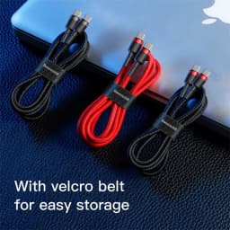 Thumbnail Cáp Baseus USB Type C sang USB Type C cho Samsung S8 S9 Plus Điện thoại di động Xiaomi PD 60W QC3.0 3A Cáp sạc nhanh cho loại C 4