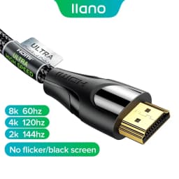 Thumbnail Cáp bện LLANO HDR HDMI 8K 2.1 3D sang 60hz/144hz truyền tốc độ cực cao 48Gbps thích hợp cho HDTV PS5/PS4 pro Switch 1
