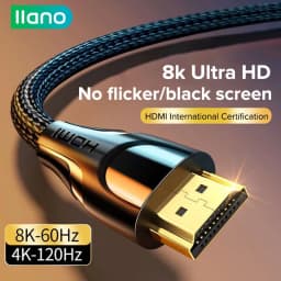 Thumbnail Cáp bện LLANO HDR HDMI 8K 2.1 3D sang 60hz/144hz truyền tốc độ cực cao 48Gbps thích hợp cho HDTV PS5/PS4 pro Switch 2