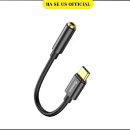 Thumbnail Cáp chuyển đổi Type-C Baseus Male to 3.5mm Female L54 - Màu đen 4