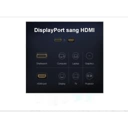 Thumbnail Cáp chuyển đổi DisplayPort sang HDMI hỗ trợ Full HD UGREEN 40362 2