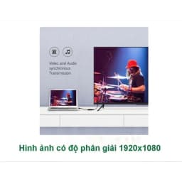 Thumbnail Cáp chuyển đổi DisplayPort sang HDMI hỗ trợ Full HD UGREEN 40362 3