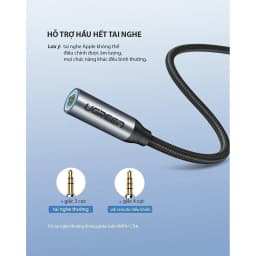 Thumbnail Cáp chuyển đổi Type C to 3.5mm UGREEN AV142| Không chip DAC, không tương thích iPad/Samsung | BH 18 Tháng 1 Đổi 1 30632 4