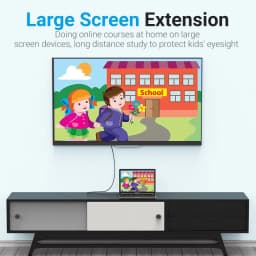 Thumbnail Cáp chuyển đổi USB sang DP Vention 8K 60Hz/2K144Hz kết nối USB C sang laptop/máy chiếu 1080P 3