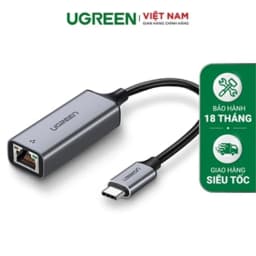 Thumbnail Cáp chuyển đổi USB type C sang cổng mạng LAN 1Gbps RJ45 UGREEN CM199 50737 - Hàng phân phối chính hãng 1