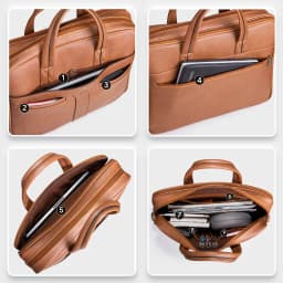 Thumbnail Cặp Công Sở Lata (Thời trang nam basic đựng laptop 14.6 inch - Cặp da CA34) 4