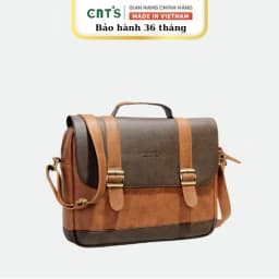Thumbnail Cặp da đeo chéo đựng ipad unisex CNT CA20 phối màu cao cấp 1