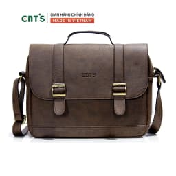 Thumbnail Cặp da đeo chéo đựng ipad unisex CNT CA20 phối màu cao cấp 3