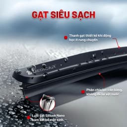 Thumbnail Cặp gạt mưa ô tô xe MERCEDES-BENZ - Gạt mưa ô tô Silicon phủ nano chống nước Medicar 2