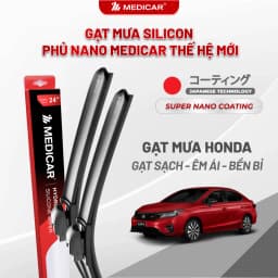 Thumbnail Cặp gạt mưa ô tô xe HONDA - Gạt mưa ô tô Silicon phủ nano chống nước Medicar 1