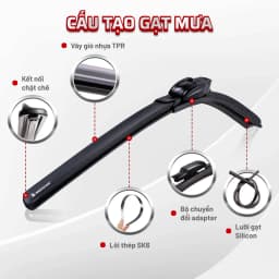 Thumbnail Cặp móc chuyển đổi (2 cái) dùng cho gạt mưa các dòng xe khác móc U 1
