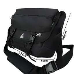 Thumbnail Cặp nam đeo chéo TROY Jupiter phối nắp size 37x30x13cm đựng laptop 14inch, chất vải bố chống thấm 2