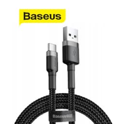 Thumbnail Cáp sạc Baseus Cafule USB to TypeC hỗ trợ truyền dữ liệu cho Android/15/15 ProMax/15 Pro/16pro/16promax (0.5m/1m/2m/3m) 4