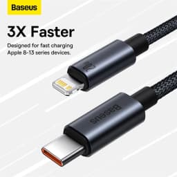 Thumbnail Cáp sạc Baseus PD 20W từ cổng USB C qua L thích hợp cho Phone 13 12 Pro X XS 3