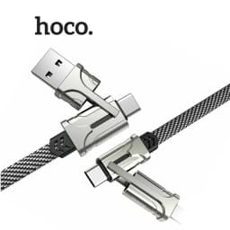 Thumbnail Cáp sạc Hoco S22 4 in1 sạc nhanh 3.0A Max, 60W, đầu sạc đa năng, dây bện dù chống đứt, dài 1.2m 1