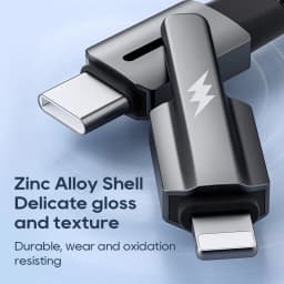 Thumbnail Cáp sạc KUULAA ba trong một USB-C 60W Type-C sang Lightning/dữ liệu sạc nhanh thích hợp cho iPhone và Android 1