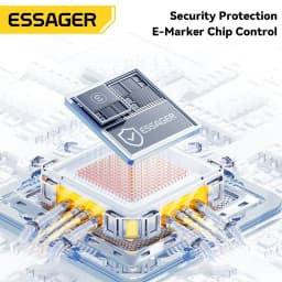 Thumbnail Cáp sạc lò xo ESSAGER 60W / 100W Type C Type C sang Type C Cáp dữ liệu sạc xe hơi 4
