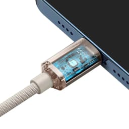 Thumbnail Cáp sạc nhanh 20W Baseus Crystal Shine Dây dù PD20W chống đứt gãy cho Phone 13 14 12 11... 3