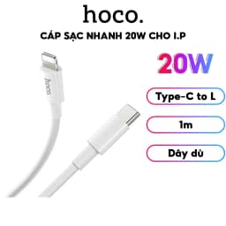 Thumbnail Cáp Sạc Nhanh 20W Chính Hãng Hoco Dây Dù - Truyền Tải Dữ Liệu Tốt Dành Cho 7-8-X-XR-XSM-11-12-13-14 1