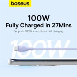 Thumbnail Cáp sạc nhanh BASEUS 100W USB Type C 6A 3