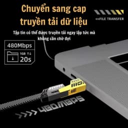 Thumbnail Cáp Sạc Nhanh bọc vải dù 4 Trong 1 Sạc Chống Gẫy Chính Hãng Bảo Hành 16  tháng - Vinzy 4