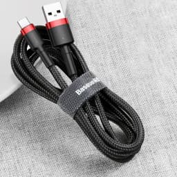 Thumbnail Cáp sạc nhanh CHÍNH HÃNG Baseus Chuẩn USB ra Type C - Dây Bọc Dù Chống Gãy Gập - Siêu Bền 2
