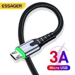 Thumbnail Cáp sạc nhanh có đèn LED Essager Micro Type C USB dành Cho điện thoại Samsung Xiaom 1