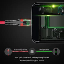 Thumbnail Cáp sạc nhanh có đèn LED Essager Micro Type C USB dành Cho điện thoại Samsung Xiaom 4