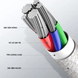 Thumbnail Cáp Sạc Nhanh Dây Bện Dù CHÍNH HÃNG Baseus TYPE C sang IP hỗ trợ sạc nhanh PD 20W 2