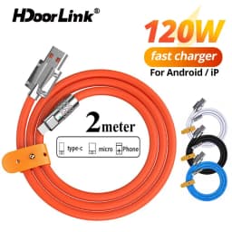 Thumbnail Cáp sạc nhanh HdoorLink đồng bộ dữ liệu usb loại C 60W 120W 6A cho điện thoại Android 1