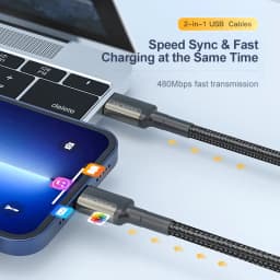 Thumbnail Cáp sạc nhanh 
KUULAA cổng USB c sang lightning thích hợp cho Iphone 12 mini pro max 11 8 7 PD 20w 30w 3