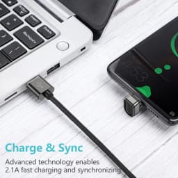 Thumbnail Cáp Sạc Nhanh KUULAA USB Type C 180 Độ Chuyên Dụng Cho Samsung Huawei Xiaomi 2