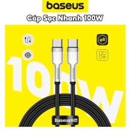 Thumbnail Cáp sạc nhanh PD 100W CHÍNH HÃNG Baseus Đầu Type C Sang Type C - dây bện mật độ cao, siêu bền 1