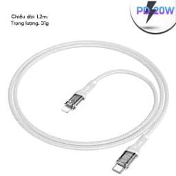 Thumbnail Cáp Sạc Nhanh PD20W Hoco Đầu Cắm Trong Suốt, Truyền Tải Dữ Liệu Dùng Cho IP 7-14 -plus-pro-promax 4