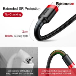 Thumbnail Cáp Sạc Nhanh, Siêu Bền Baseus USB TO C 3A, Sạc nhanh Quick charge 3.0, Siêu cho Smartphone/ Tablet 2
