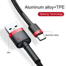 Thumbnail Cáp Sạc Nhanh, Siêu Bền Baseus USB TO C 3A, Sạc nhanh Quick charge 3.0, Siêu cho Smartphone/ Tablet 4