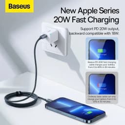 Thumbnail Cáp sạc nhanh siêu bền Type C to iP Baseus Crystal Shine Series 1