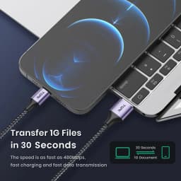 Thumbnail Cáp sạc nhanh TOPK AN10 8 chân qc3.0 0.25m 0.5m 1m 2m chất lượng cao cho điện thoại 3