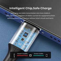 Thumbnail Cáp sạc nhanh TOPK AN10 8 chân qc3.0 0.25m 0.5m 1m 2m chất lượng cao cho điện thoại 4