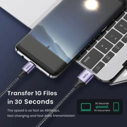 Thumbnail Cáp sạc nhanh TOPK AN10 QC3.0 dây nylon bện vỏ kim loại đầu cắm Micro USB chất lượng cao 3