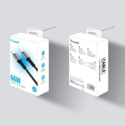 Thumbnail Cáp Sạc nhanh Trusmi 66W C to C Braided Cable Black 1.2M 3