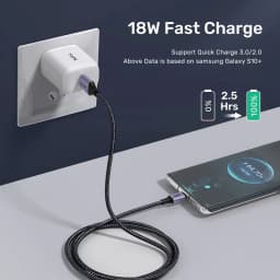 Thumbnail Cáp Sạc Nhanh USB Type C TOPK AN10 3A QC3.0 Dài 1M 2