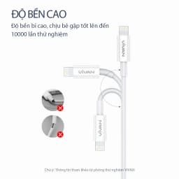 Thumbnail Cáp Sạc Nhanh VIVAN KCL100S Type-C to Lighting 100cm Chuẩn Sạc Nhanh PD 20W Dây Chống Gãy Hàng Chính Hãng 3