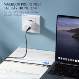 Thumbnail Cáp Sạc Nhanh VIVAN KPD100S Type-C to Type-C 100cm Chuẩn Sạc Nhanh PD 60W Dây Chống Gãy Hàng Chính Hãng 2