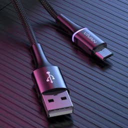 Thumbnail Cáp Sạc Nhanh VIVAN nguồn 2.4A Đèn LED Đổi Màu Thông Minh Thiết Kế Chống Đứt Gãy - Hàng Chính Hãng 3