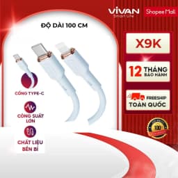 Thumbnail Cáp Sạc Nhanh VIVAN VSCL120S/ VSCC120S (Type C to Lin/Type C to Type C) 120cm, Silicon Mềm Dẻo Chống Xoắn Nứt Gãy 1